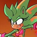 PixelBolt The Holo-Hedgehog by FelisMoon