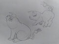Warm up doodles- New mons by Luckymiltank