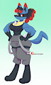 Lucario girl by NoriNoir