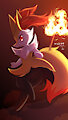 Flame Dance - Braixen by Kryztar2