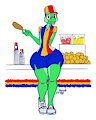 Hot Frog On A Stick by heckfrog