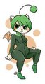 A Moogle in a Catsuit by Cubeychou by EricTheMoogle