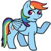 Tiny Rainbow Dash by zenia