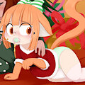 Comfy Christmas Cat by MentalCrash