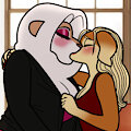 Office Kiss by sugaspice
