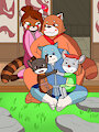 Bonchi With Wife, Son And Nephews