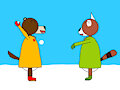 Snowball fight.