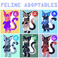 FELINE ADOPTABLES by Weesmeet