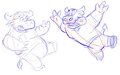 Sketchy Rugby Tackle