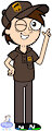 Mr.S wearing UPS uniforms