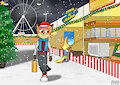 Kit at the Christmas Carnival