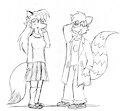 [Old Art] Kendall meets Sasha by KitsuneZero