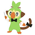 Piani the Grookey [Reward. Achromatic] by LenniYosh