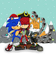 Merry Christmas from Prime Team Sonic~! by HedgieLombax147