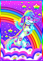 Lisa Frank Sparkle Alex by WienerDogWorks