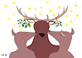 Mistletoe kiss by Gashren