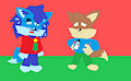 Anthonitecus and Astraligor Wearing Itchy Sweaters (merry xmas)