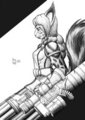 Sketchbook 02 - Arche & The 24 Barrels of Death by LadyFuzztail