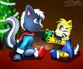 Ozzie n Tavi Christmas Gift by Zanten
