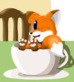 Waffle in a Cup by WaffleFox