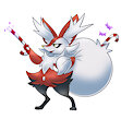 Delilah, the Gift-Giving Braixen