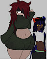 Kuro and Kayla by KuroTheDragon