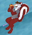 A Bacon Burger for a BaconSkunk by ArcticFux