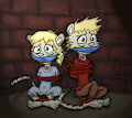 Two brats in trouble