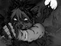 Wolf-Nin-Moonlight - Sketch by Loxchi