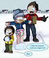Gabey the Snowman (Commission) by EmperorCharm