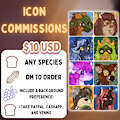 Icon Commissions! by PeasandCream
