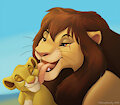 John getting licked by LionGuardJohn
