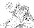 The "Wolf" Sandrock Gear Sketch.