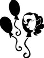 Cutie Mark Silhouette Gift Art (Pinkie Pie) by sexychickennugget