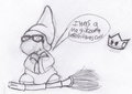 "That Glasses Wearing, Broomstick Riding Hipster!"