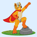 Hero pose! by Sk8erBoiTy