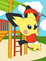 Zipline Pichu -By Mouffetter-