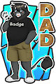 Dad Full Body Badge