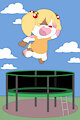 Trampoline Puppy -By Mouffetter-
