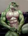 Shy T-rex by bleakcat