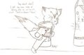 Chibi sparring continued with Alan