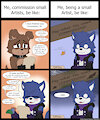 Tough life of a small artist