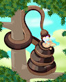 Coiled Hero Cat by Tupi