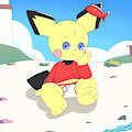 Bolty at the Beach -By Pinkitsuu-
