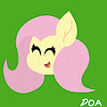 fluttershy headshot by DOAArts1268