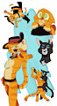 Puss in Boots! sketck page by XxBattycatxX