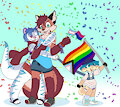 🎁Krech, Ollie & Snow - Pride Parade