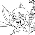 Triple Pony Tailed Fox Adventurer Friend