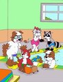 A little "accident" in the pool!