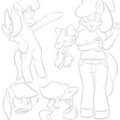 pony sketches 121212